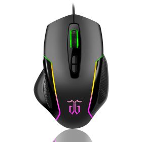 RGB Wired Gaming Mouse RGB Spectrum Backlit Ergonomic Mouse Griffin Programmable 7 Backlight Modes 6400 DPI For Windows PC Gamers