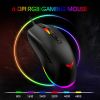 Havit MS732 USB Wired RGB Gaming Mouse; 7 Color Backlight; 6 Key Buttons; Up To 6400 DPI For PC Computer