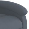 Stand up Massage Recliner Chair Dark Gray Velvet