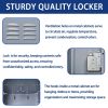 6 Door 72"H Metal Lockers With Lock for Employees,Storage Locker Cabinet for Home Gym Office School Garage,Gray