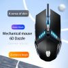 Luminous USB Gaming Mouse Computer 6 Button Speed Adjustable Wired Mouse