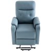 Massage Recliner Chair Electric Power Lift Chairs with Side Pocket, Adjustable Massage and Heating Function for Adults and Seniors, Squirrel grey