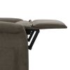 Electric Massage Recliner Dark Gray Faux Leather