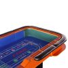 INO Design 136" 12 Feet Deluxe Craps Dice BLUE Felt Luxury Casino Game Poker Table With Diamond Pyramid Bumper Rubber