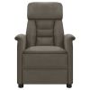 Electric Massage Recliner Dark Gray Faux Leather