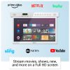 Sylvox 15.6" Kitchen TV Flap down Smart TV Android 11.0 Supports Timing Bluetooth WiFi Foldable Under Cabinet TV