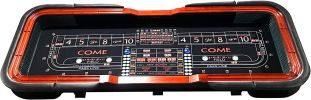 INO Design 136" 12 Feet Deluxe Craps BLACK Waterproof Felt Casino Dice Game Poker Table