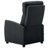 Electric Massage Recliner Dark Gray Fabric