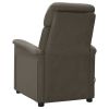 Electric Massage Recliner Dark Gray Faux Leather