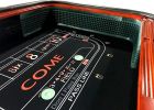 INO Design 136" 12 Feet Deluxe Craps BLACK Waterproof Felt Casino Dice Game Poker Table