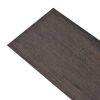 Self-adhesive PVC Flooring Planks 54 ft² 0.08" Dark Brown