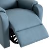 Massage Recliner Chair Electric Power Lift Chairs with Side Pocket, Adjustable Massage and Heating Function for Adults and Seniors, Squirrel grey