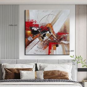 Handmade Oil Painting Hand Painted Wall Art Abstract Home Decoration Decor Stretched Frame Living Room hallway bedroom luxurious decorative painting (size: 60x60cm)