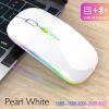 New Bluetooth Wireless Mouse with USB Rechargeable RGB Mouse for Computer Laptop PC Macbook Gaming Mouse Gamer 2.4GHz Portable M