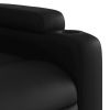 Stand up Massage Recliner Chair Black Faux Leather