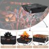 3-in-1 Camping Campfire Grill with Stainless Steel Grills Carrying Bag & Gloves