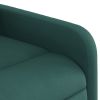 Electric Stand up Massage Recliner Chair Dark Green Fabric